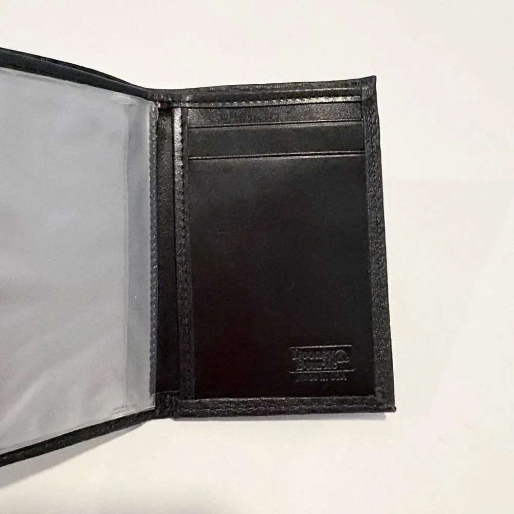 NWOT Dooney & Bourke Trifold Wallet Black Leather $117.00 Made in USA